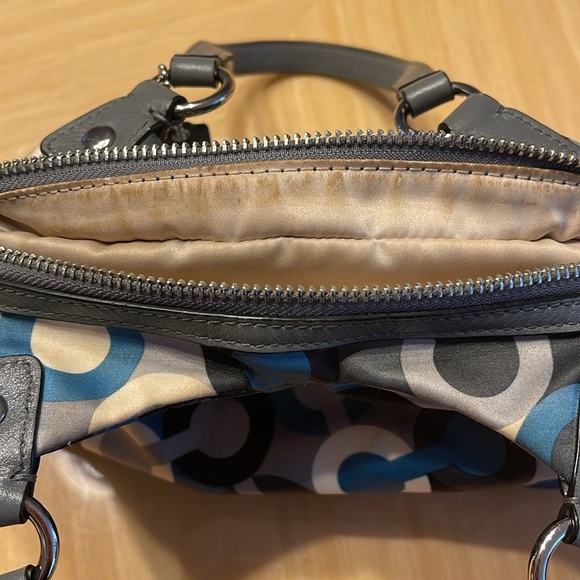 Coach Mini Maggie Bag G1068-44474 Blue Gray White Black - Picture 9 of 9